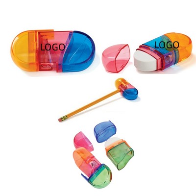 Pencil Sharpener Eraser Combination